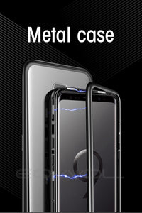 Magnetic Tempered Glass Case For Samsung