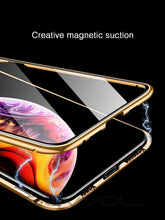 Load image into Gallery viewer, Magnetic Tempered Glass Case For iPhone