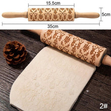 Load image into Gallery viewer, Christmas Themed Rolling Pin by Zen Solution