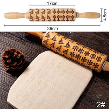 Load image into Gallery viewer, Christmas Themed Rolling Pin by Zen Solution