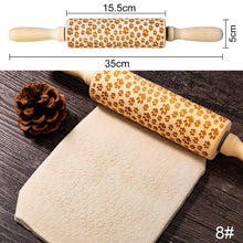 Load image into Gallery viewer, Christmas Themed Rolling Pin by Zen Solution