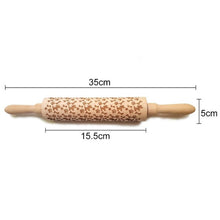 Load image into Gallery viewer, Christmas Themed Rolling Pin by Zen Solution