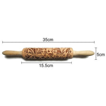 Load image into Gallery viewer, Christmas Themed Rolling Pin by Zen Solution