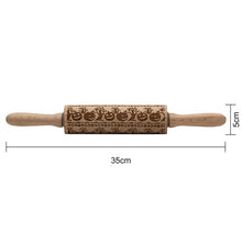 Load image into Gallery viewer, Christmas Themed Rolling Pin by Zen Solution