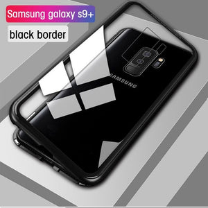 Magnetic Tempered Glass Case For Samsung