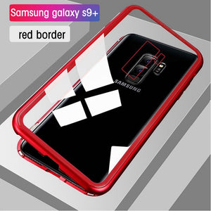 Magnetic Tempered Glass Case For Samsung